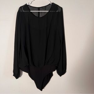 NEW never worn and without tags Black Ann Taylor body suit with sheer top
